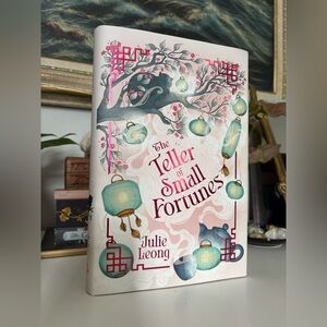 The Teller of Small Fortunes by Julie Leong - White and Blue Cover